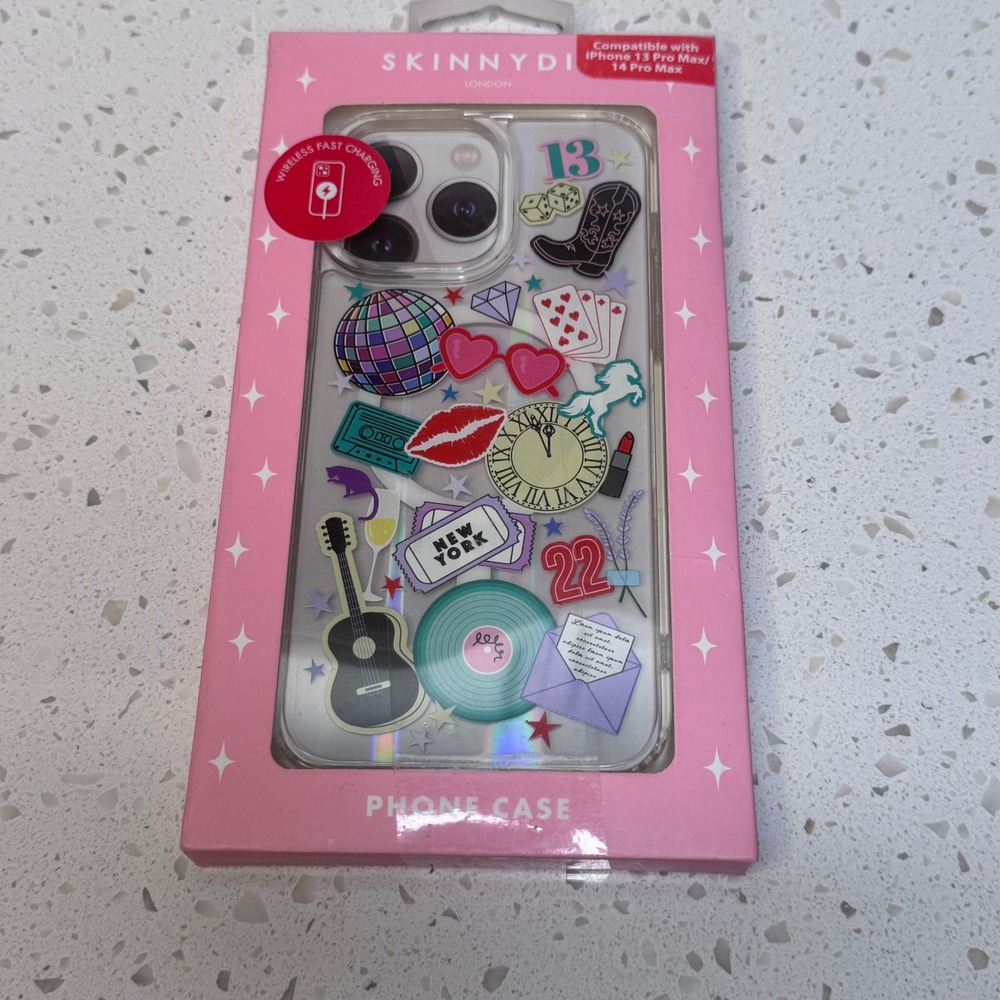 Skinnydip London for iPhone 13 14 Pro Max Case Collage Disco Cowboy Boot New